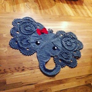 Handmade elephant rug